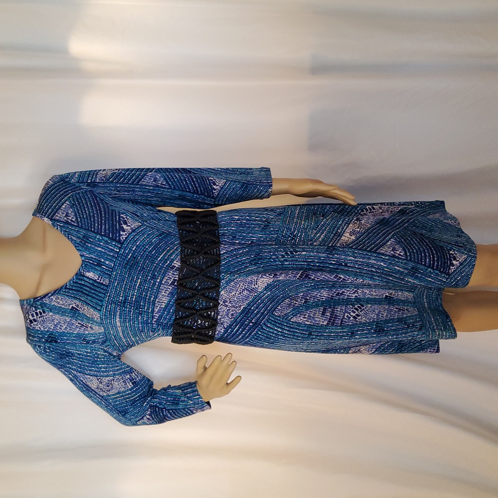 Attitudes by Renee Blue Knit Dress